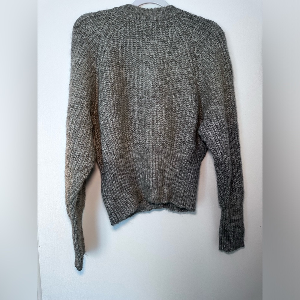 Zara Medium Grey Button Up Sweater - image 4